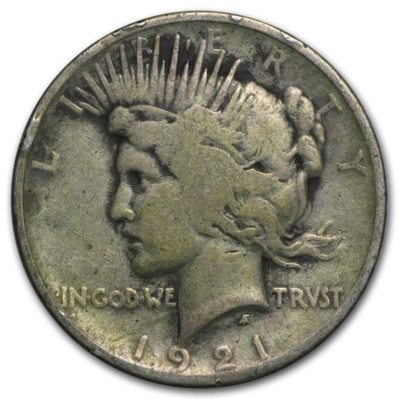 1921 Peace Dollar Good (High Relief) 1921 Peace Dollar Good (High Relief)
